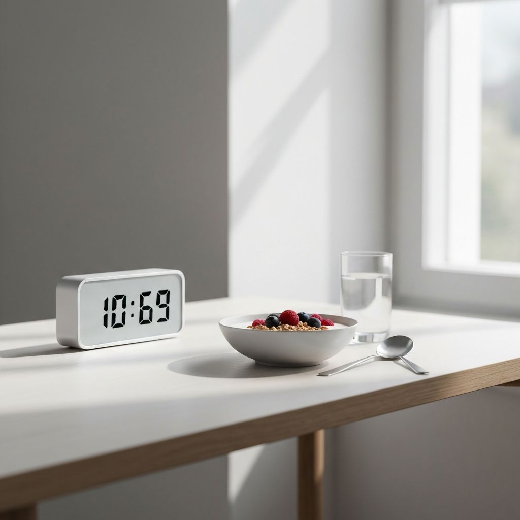 Morgenroutine und Zeitablauf