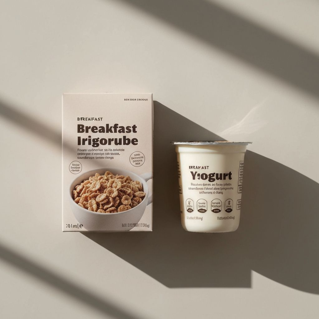 Zwei Frühstücksprodukte im Vergleich